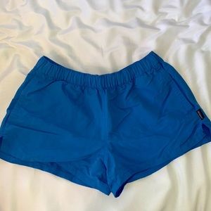 PATAGONIA women’s “barely baggy” shorts in BLUE